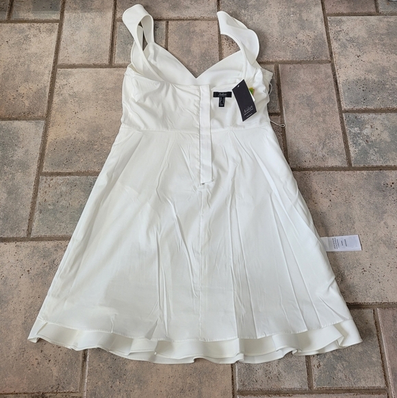 Aidan by Aidan Mattox Crepe Bradil Body Con Fitted Cocktail Mini Dress - Picture 10 of 16